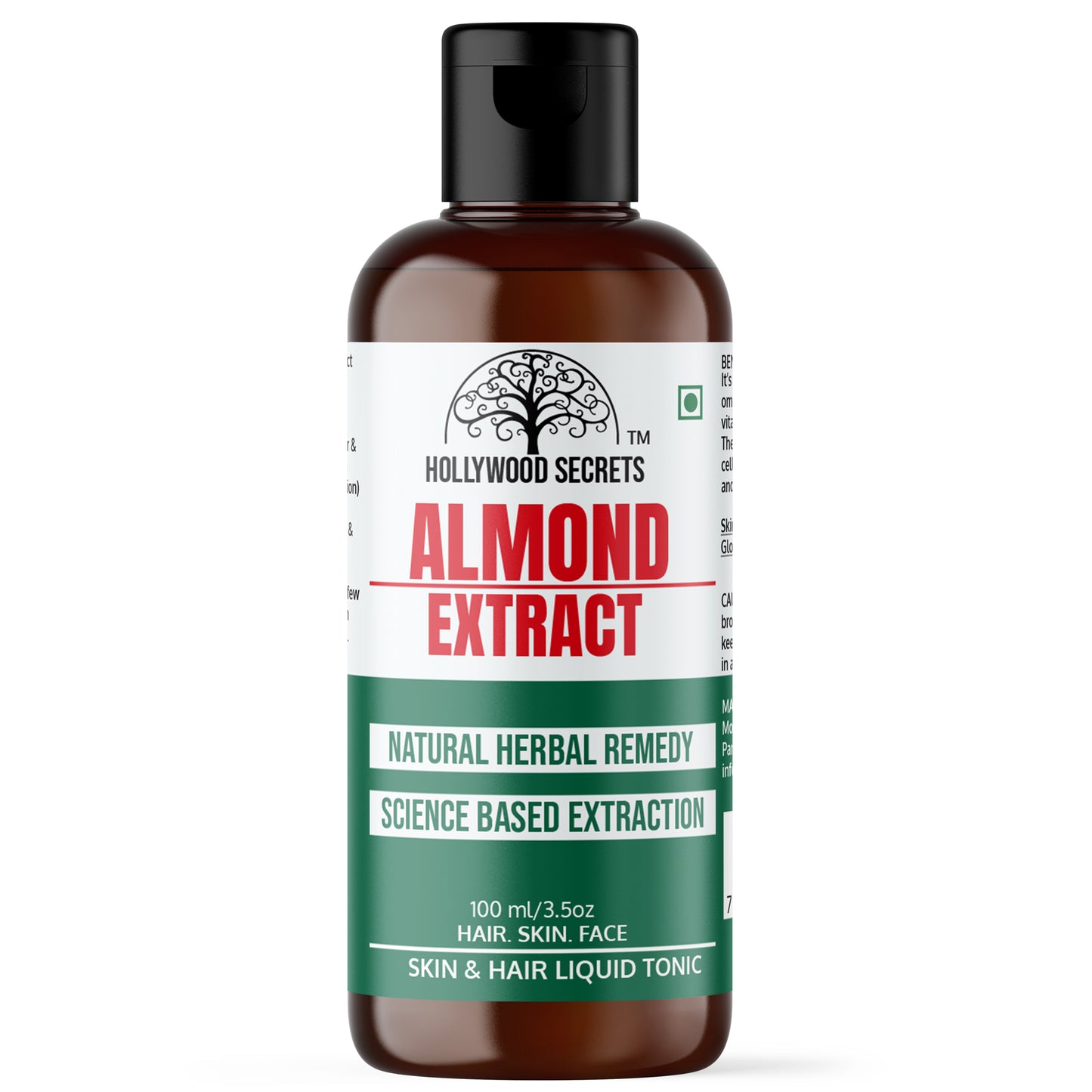 Pure 85% Almond Liquid Botanical Extract Hollywood Secrets