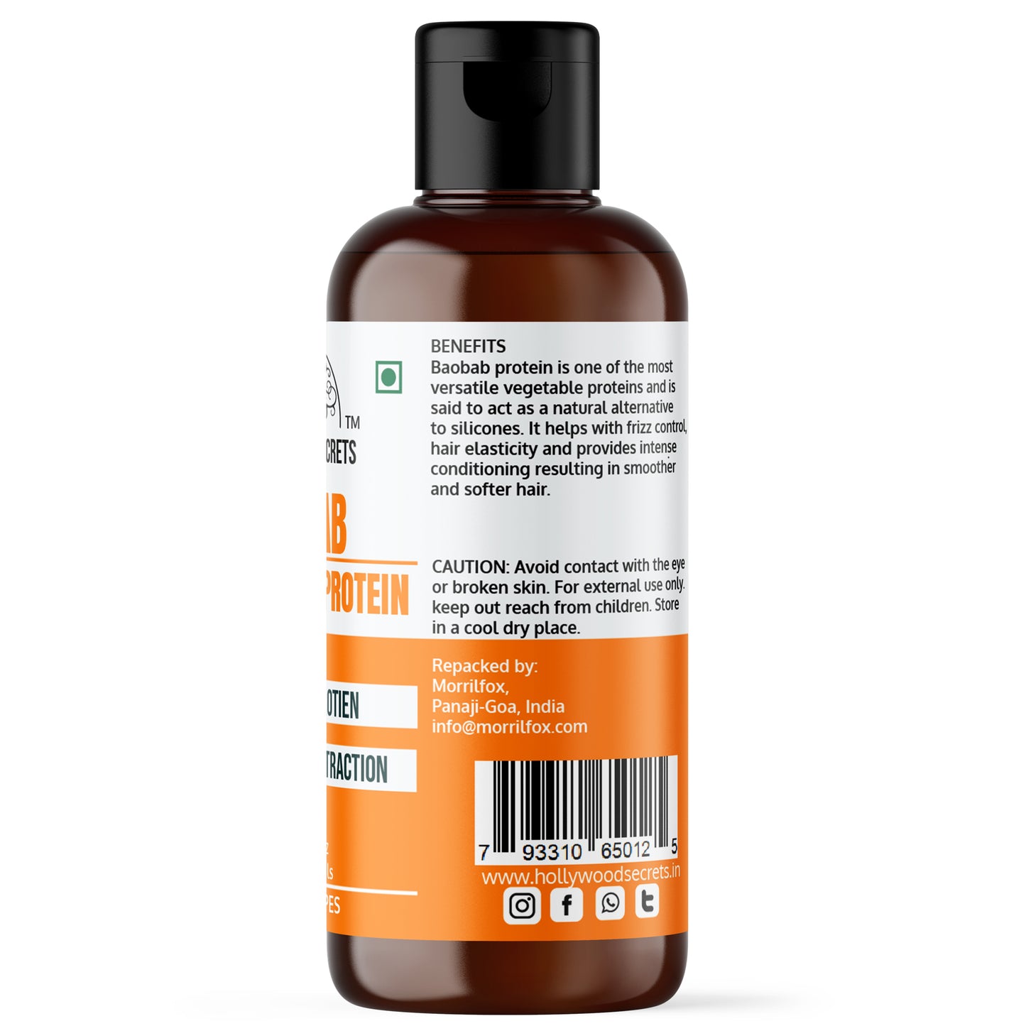 Hydrolyzed Baobab Protein Liquid 100 ml Hollywood Secrets