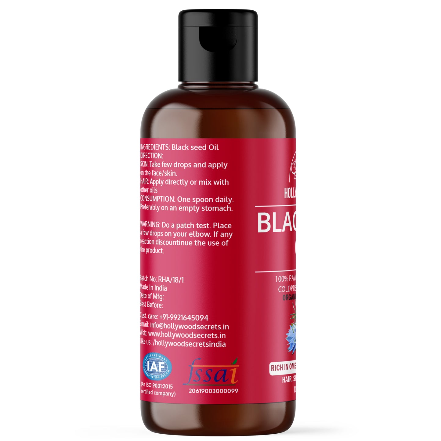 Pure Black Seed Cumin kalonji Oil