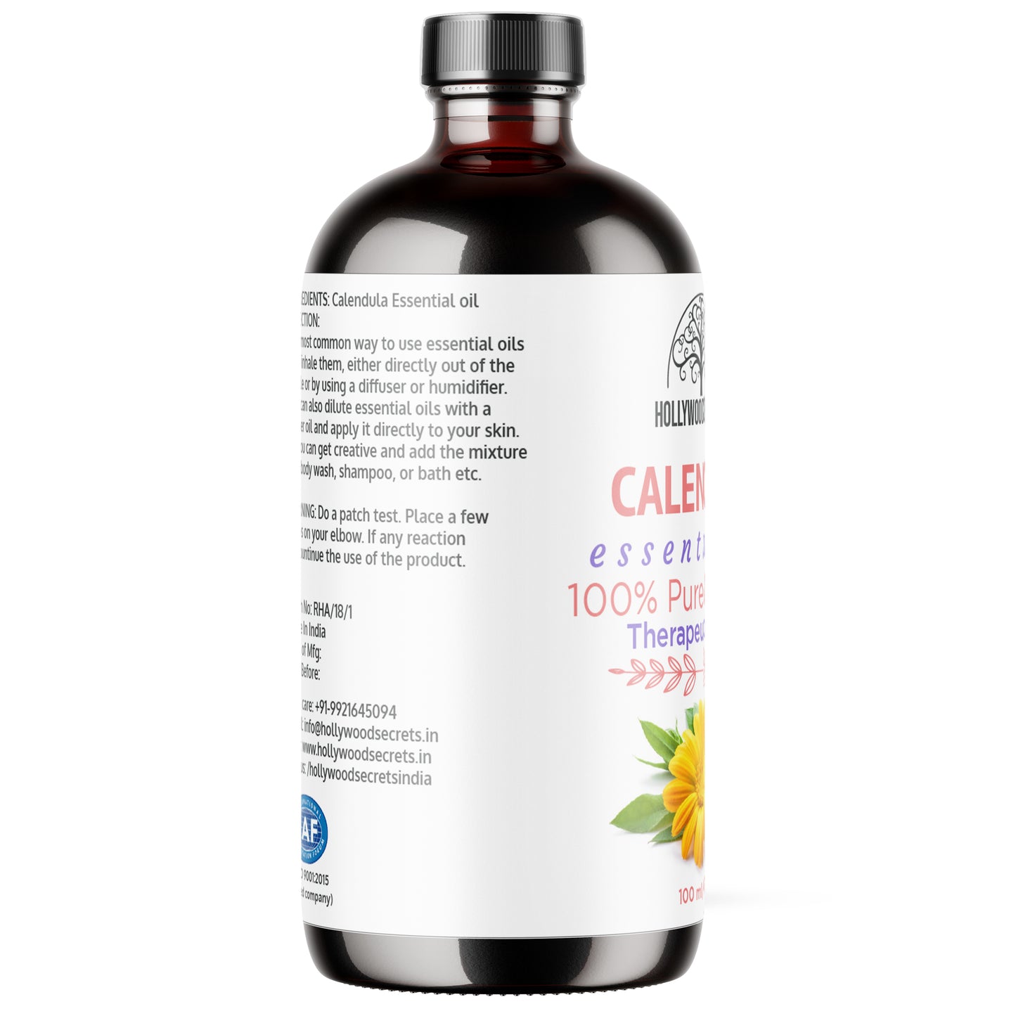 Pure Calendula Essential Oil Therapeutic Grade Hollywood Secrets