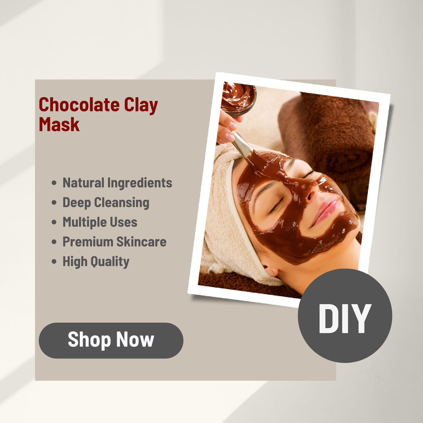 Pure Chocolate Clay Powder 200Gms