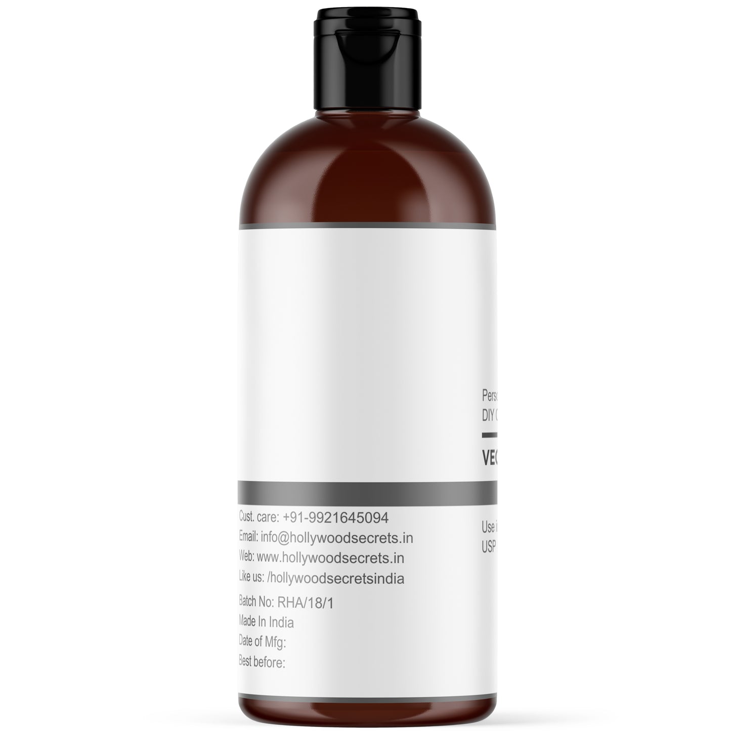 Pure Glycerin Vegetable Liquid 100ml Hollywood Secrets