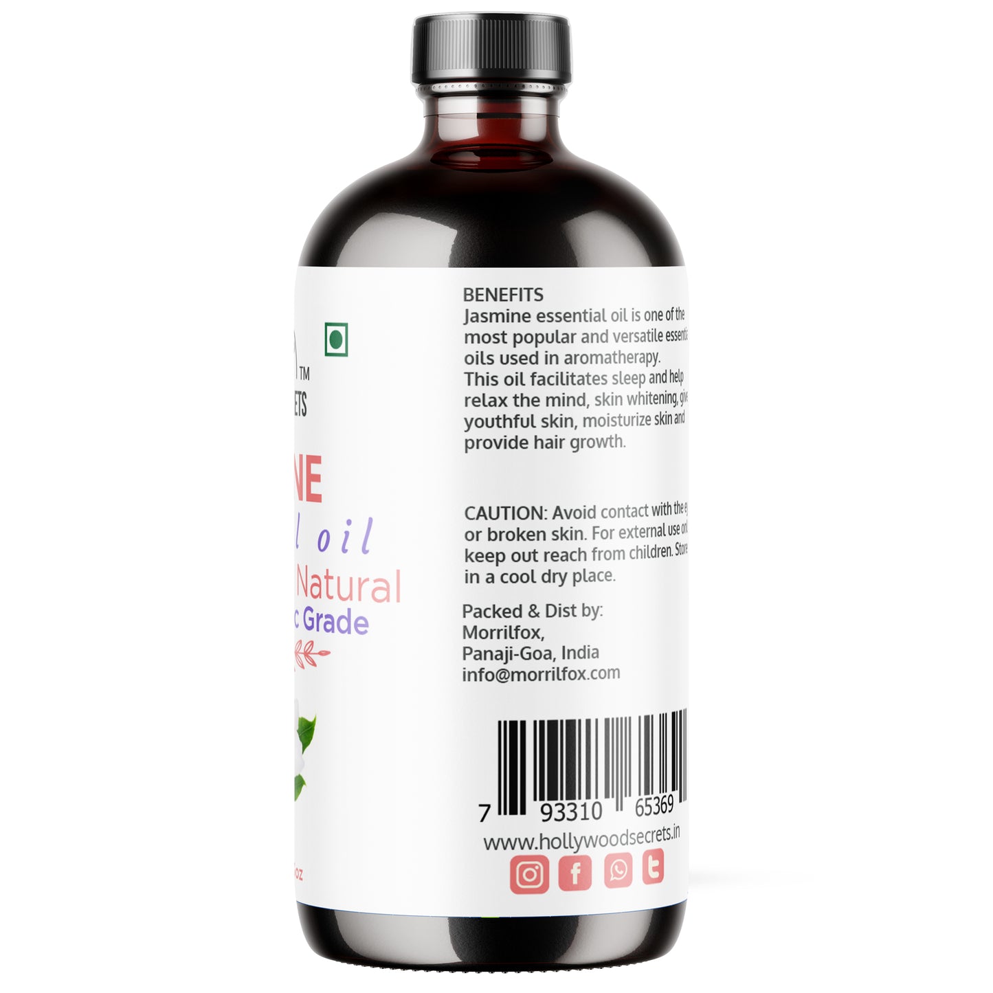 Pure Jasmine Essential Oil Therapeutic Grade Hollywood Secrets