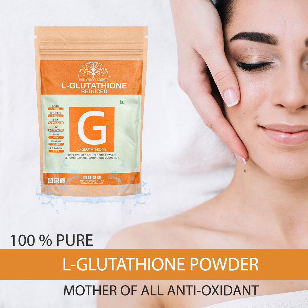 Pure L-Glutathione Powder 50gms Pharma Grade Hollywood Secrets