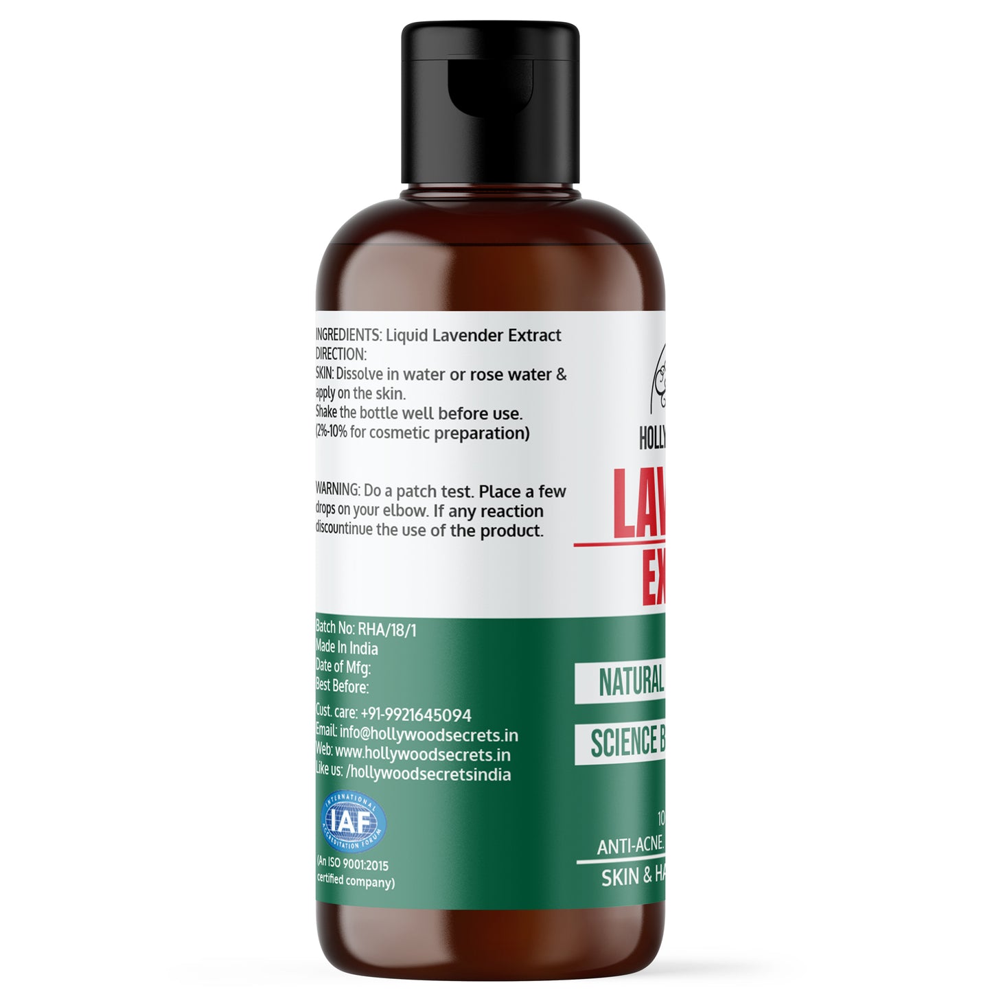 Pure 85% Lavender Liquid Extract Hollywood Secrets