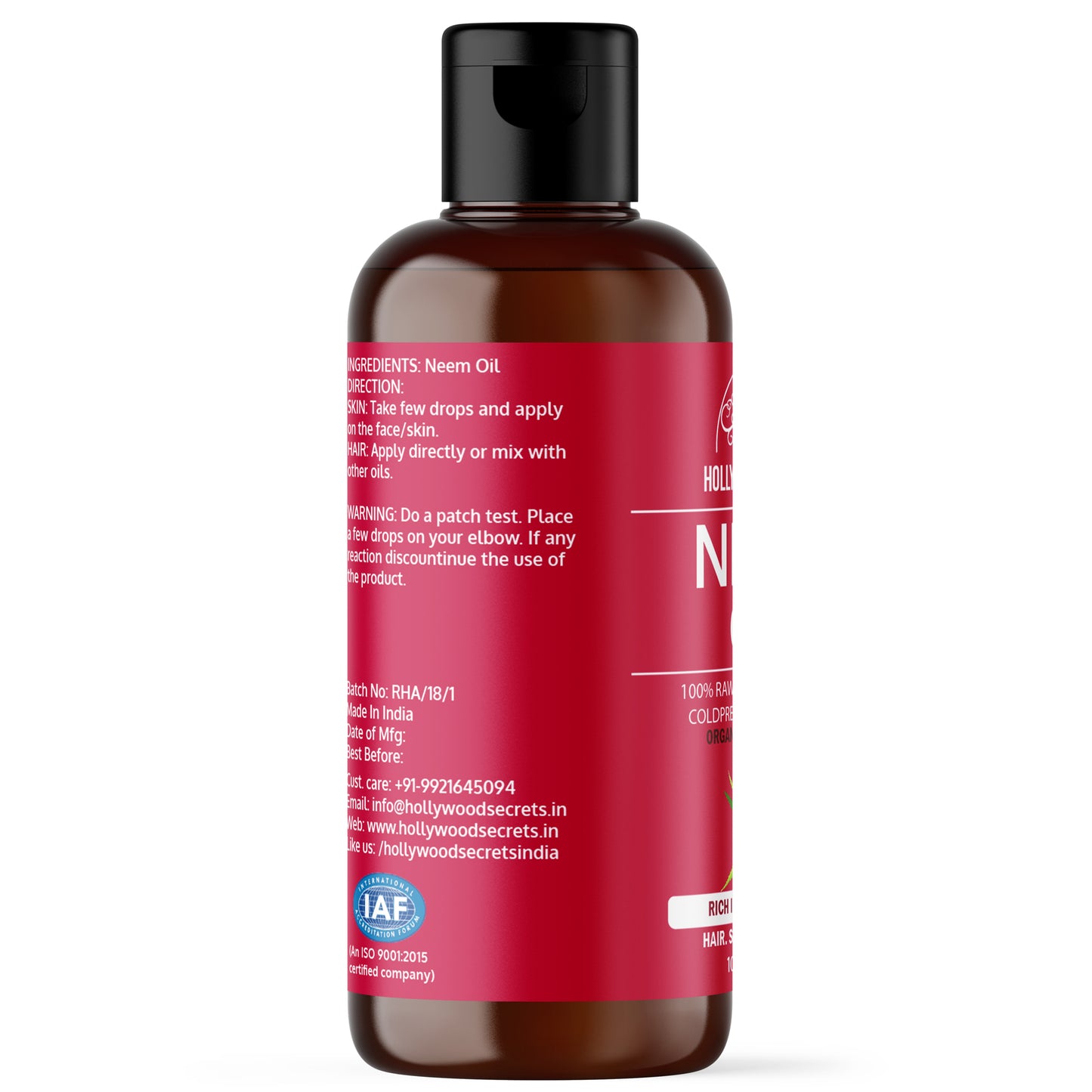 Neem Oil Pure Cold Pressed
