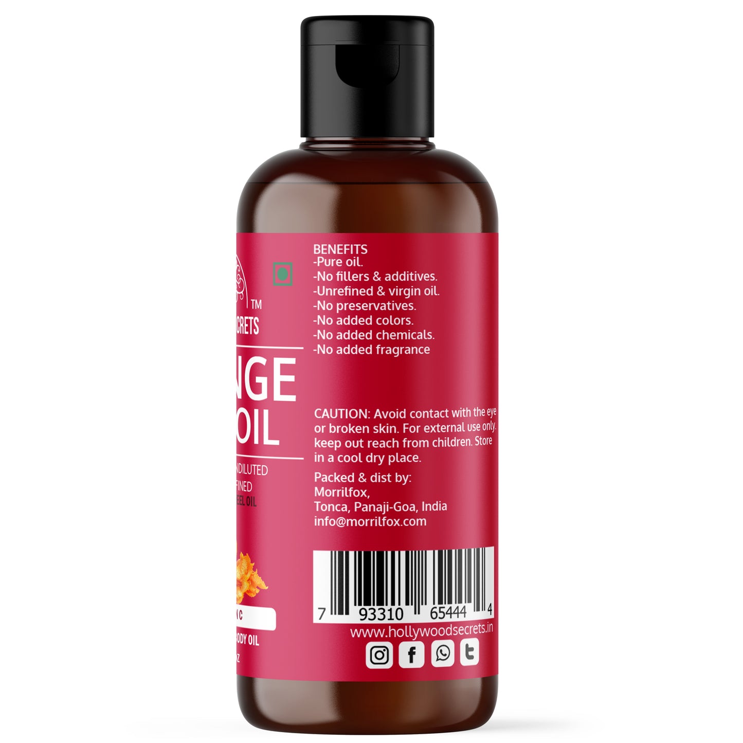 Orange Peel Oil Pure Cold Pressed