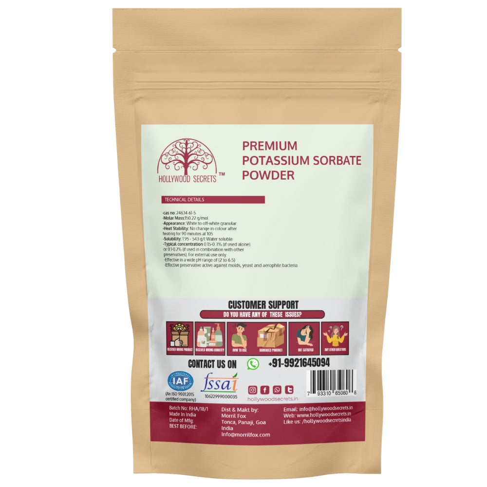 Potassium Sorbate Powder 100gm Hollywood Secrets