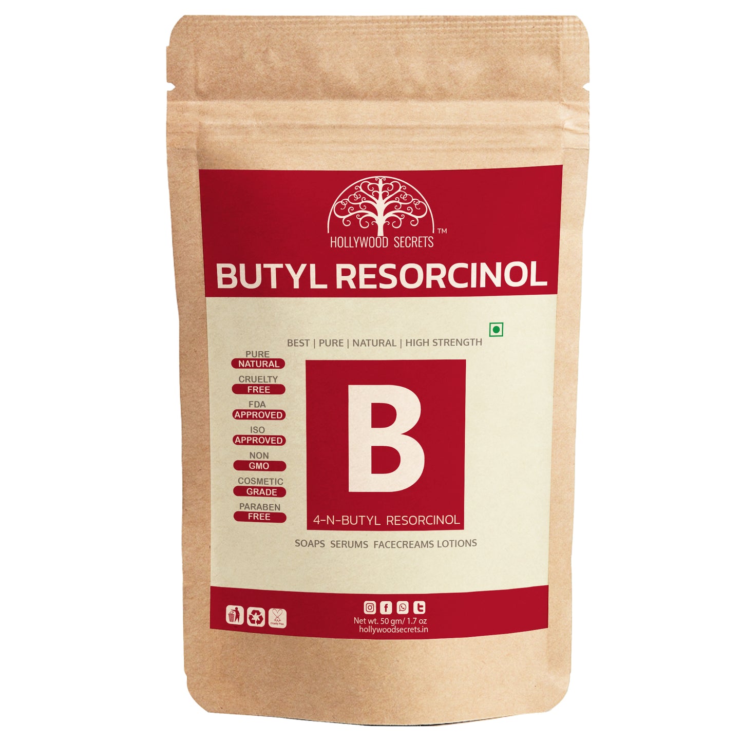 Hollywood Secrets Butylresorcinol powder 50gm 