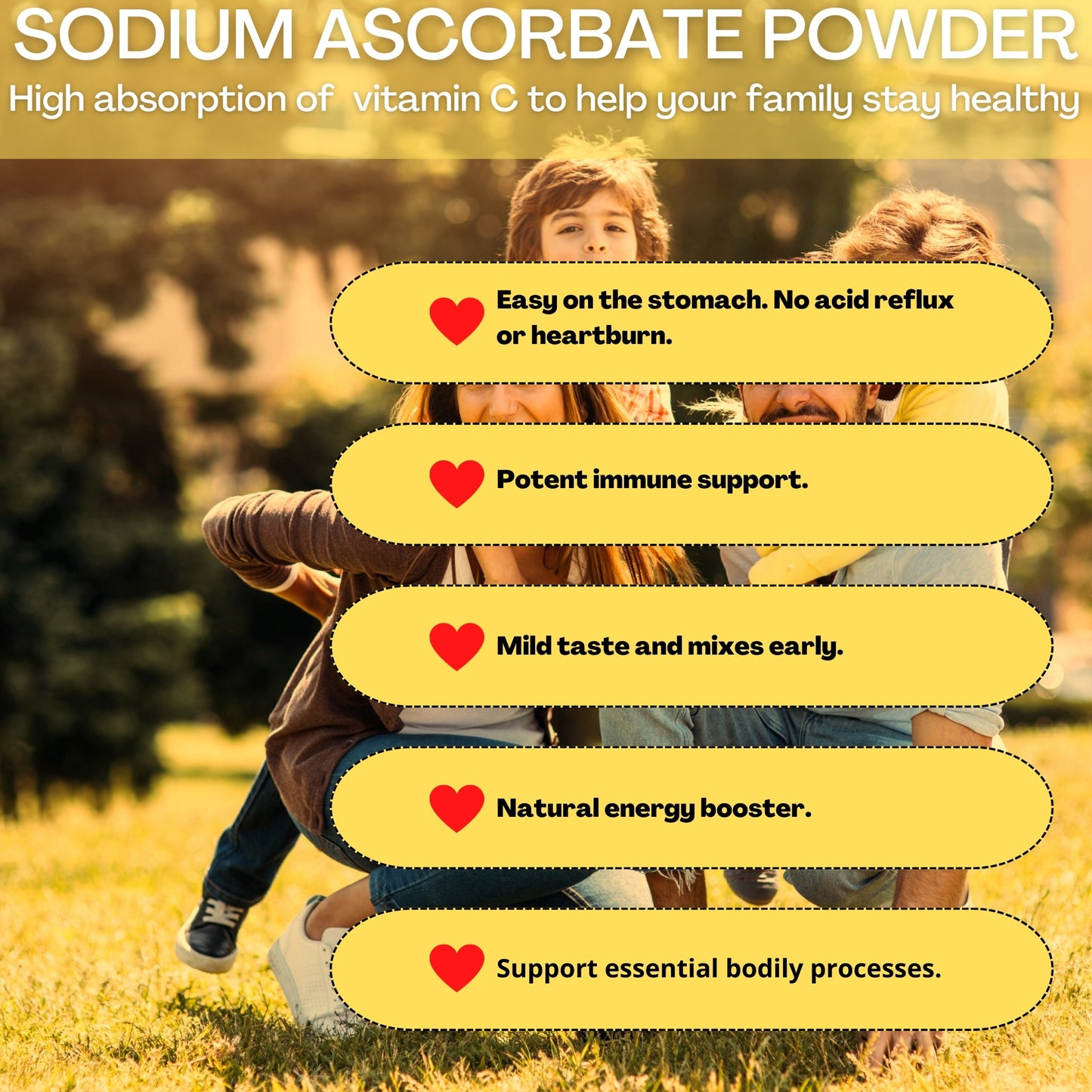 Vitamin C Sodium Ascorbate Powder 100gm Hollywood Secrets