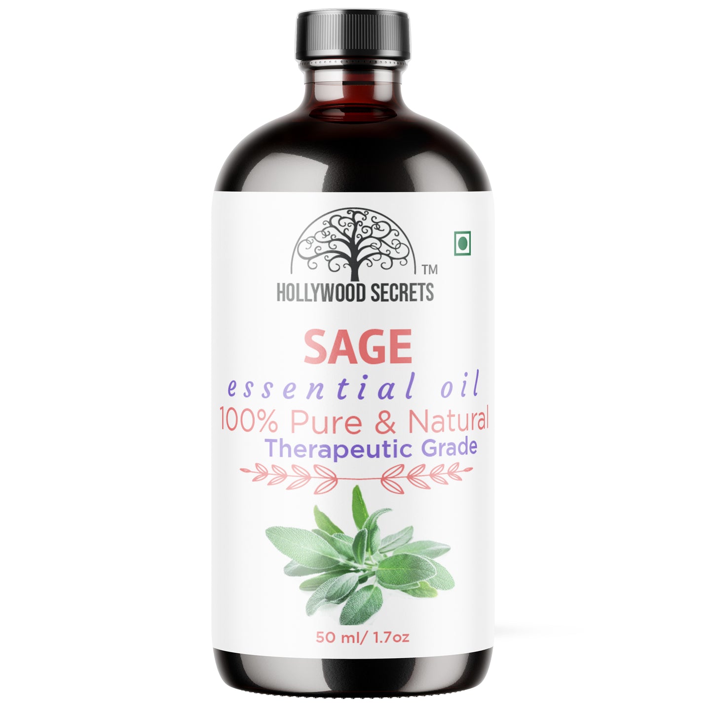 Pure Sage Essential Oil Therapeutic Grade Hollywood Secrets