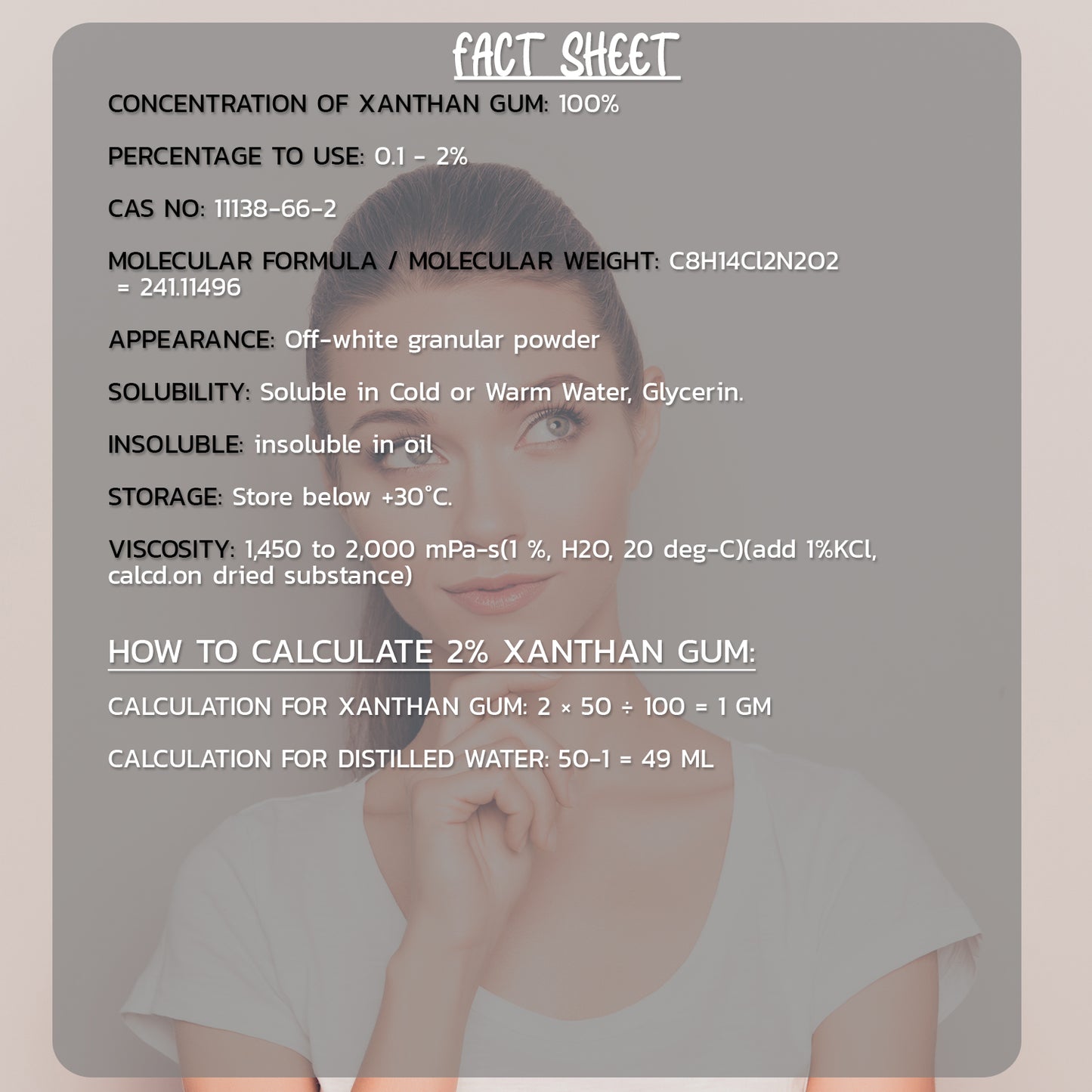 Xanthan Gum Powder 200gm Hollywood Secrets