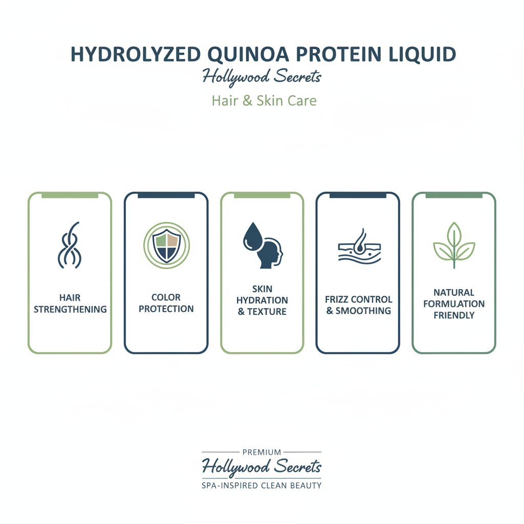 Hydrolyzed Quinoa Protein Liquid 100 ml Hollywood Secrets