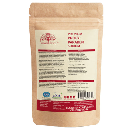 Propyl Paraben Sodium Powder 100gms (Pure) Hollywood Secrets