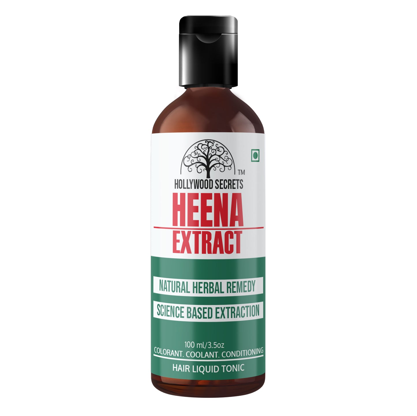 Pure 85% Heena Extract Liquid Extract 100ml Hollywood Secrets