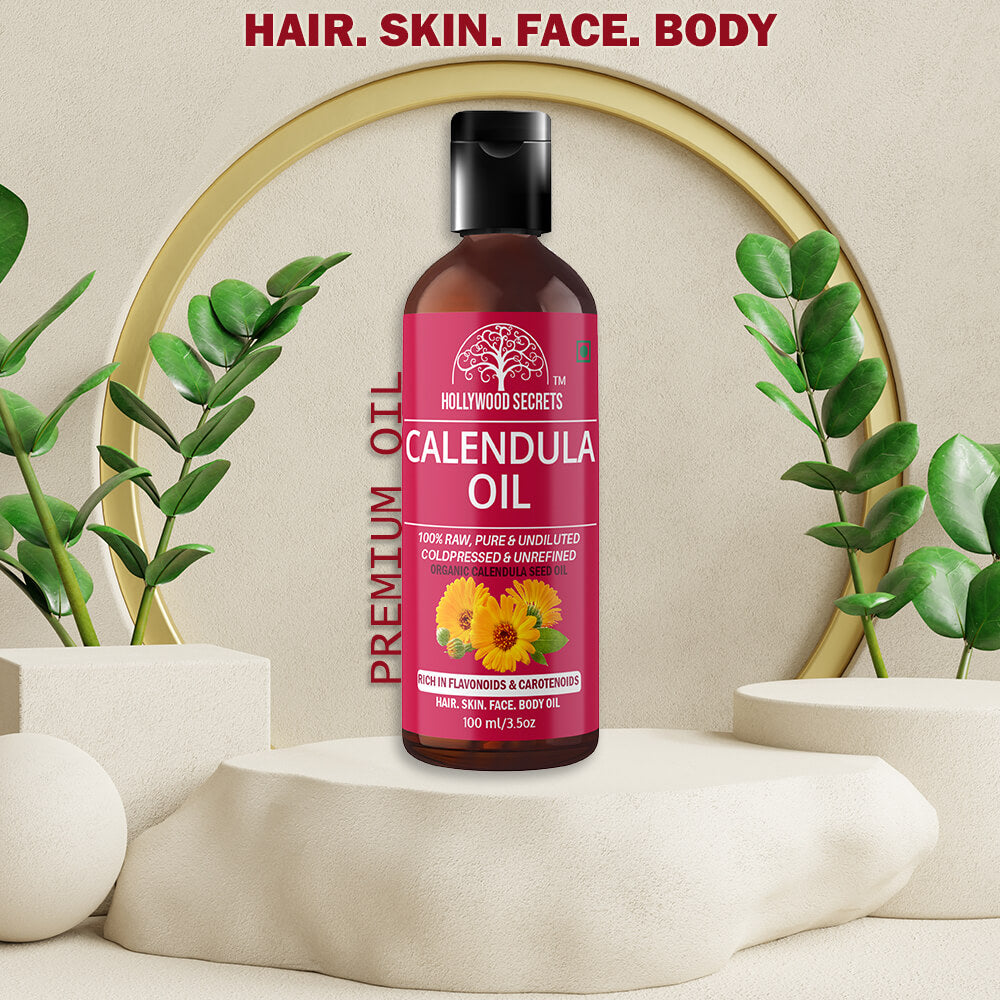 Calendula Oil Pure Cold Pressed 100ml Hollywood Secrets