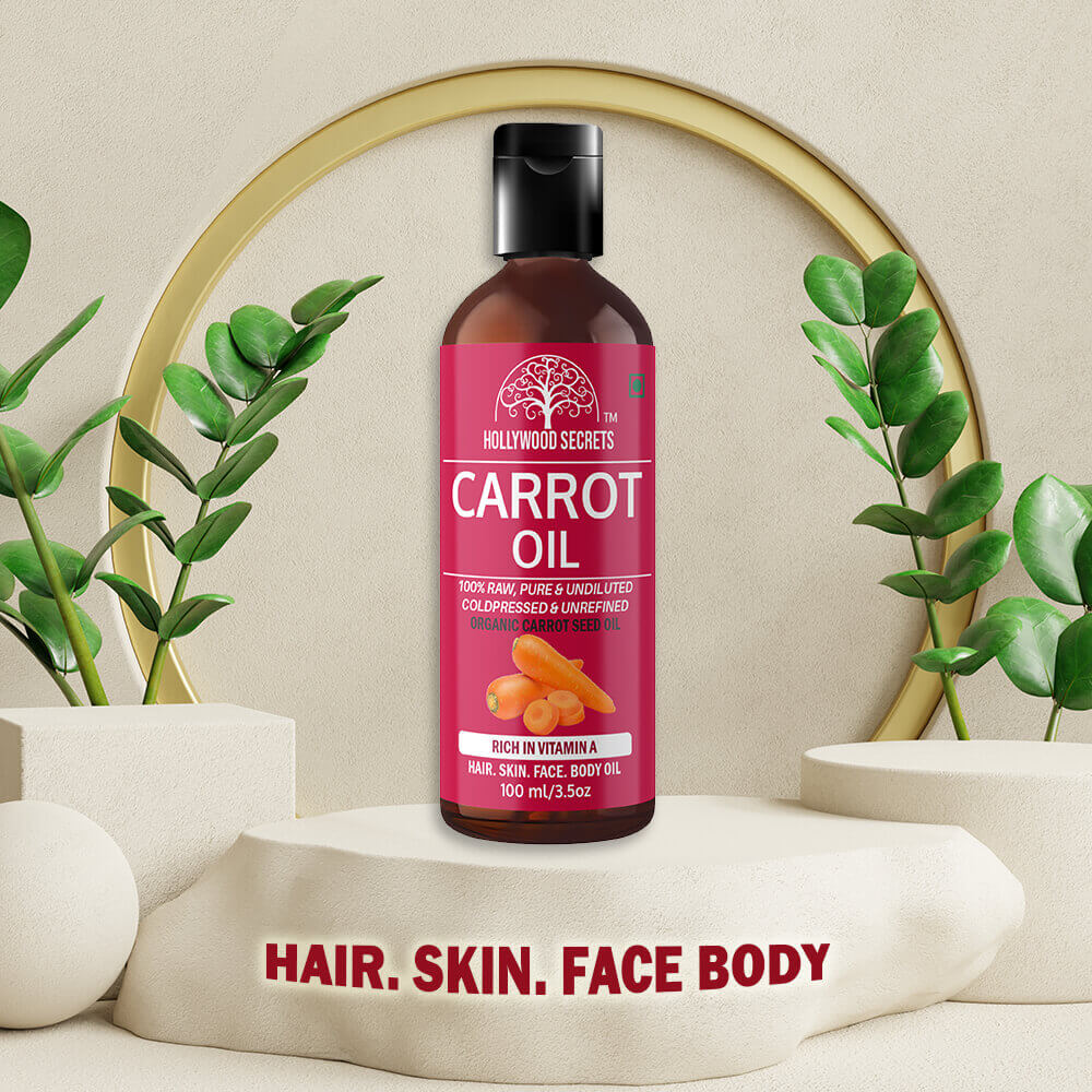 Carrot Seed Oil Pure Cold Pressed 100ml Hollywood Secrets