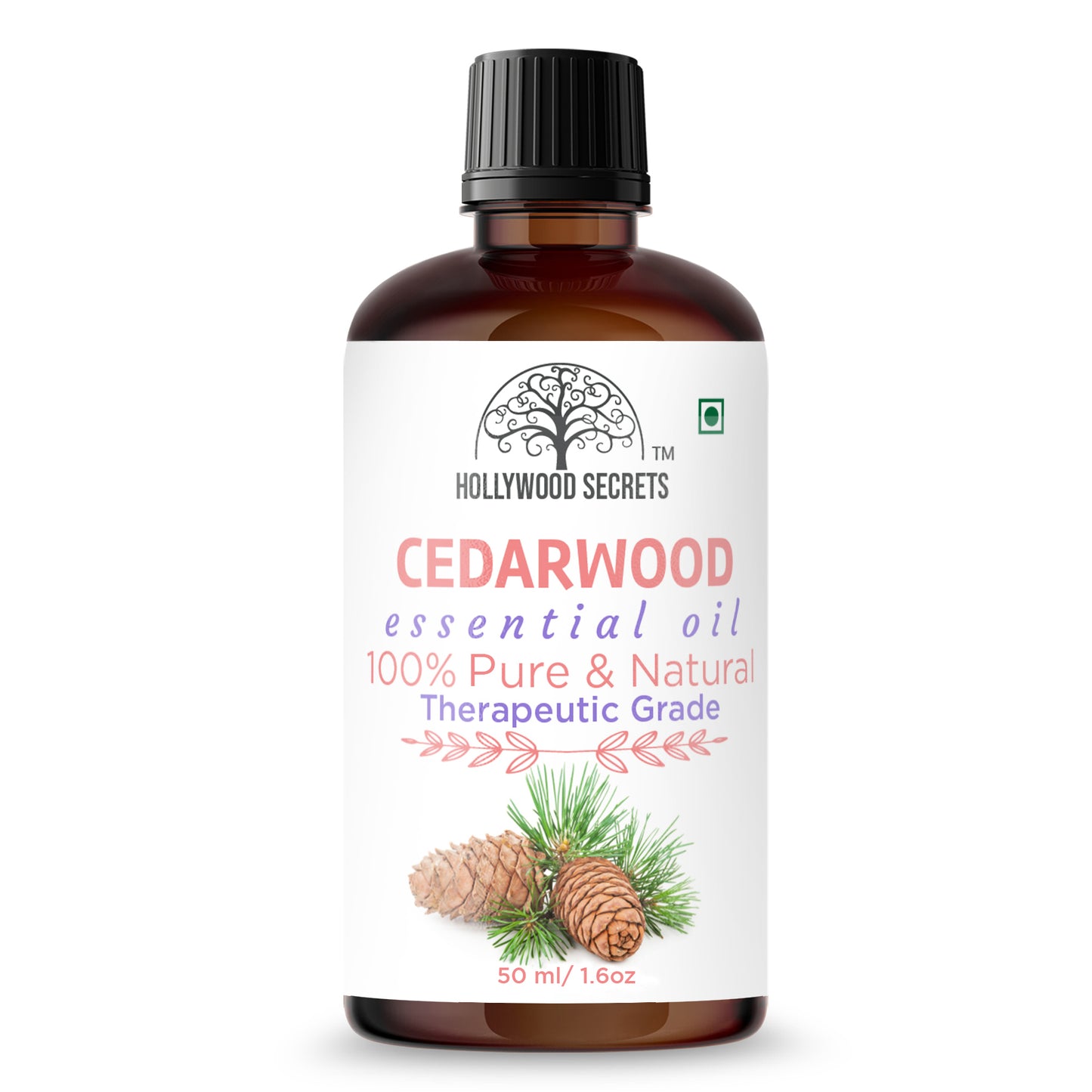 Pure Cedarwood Essential Oil Therapeutic Grade Hollywood Secrets