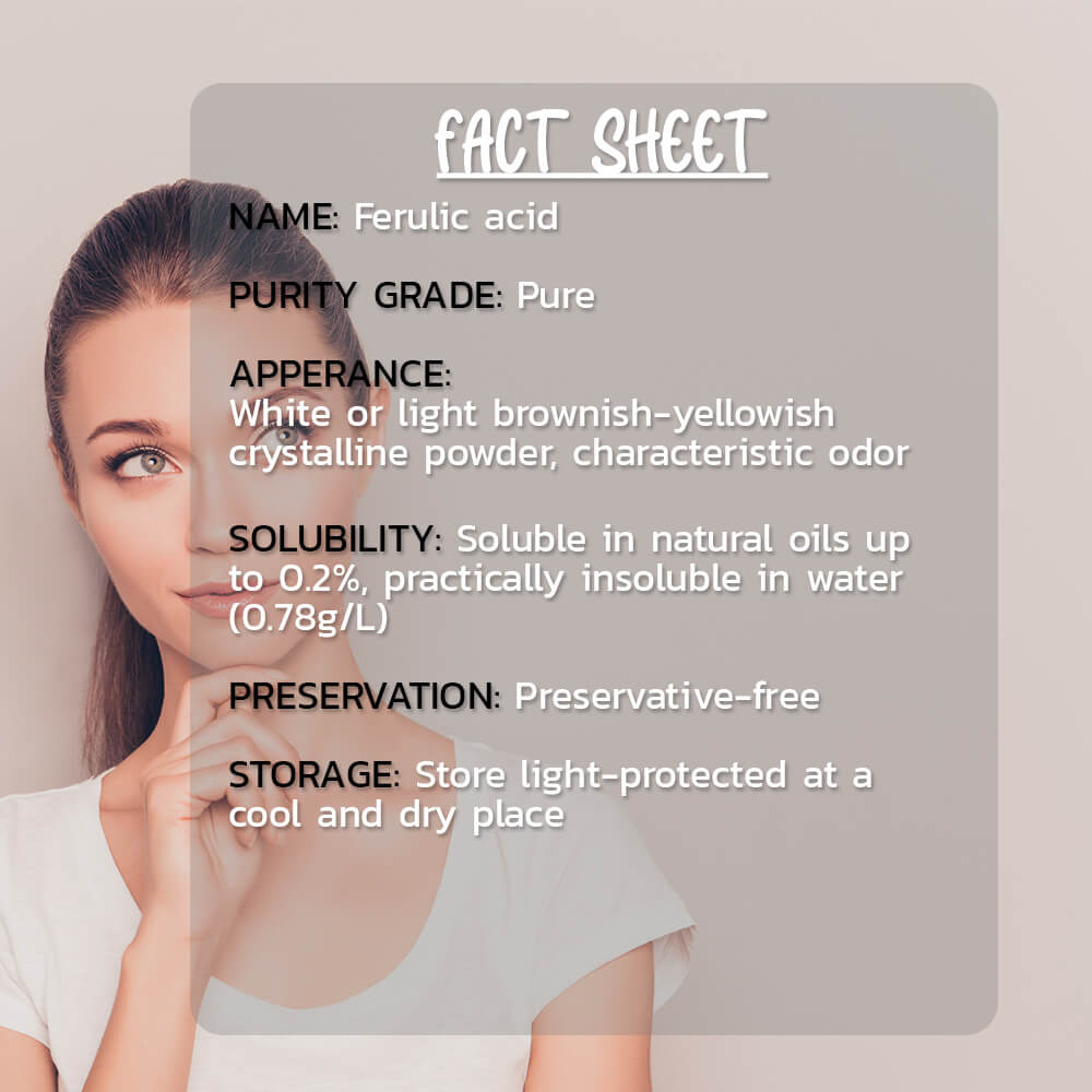 Ferulic Acid Powder 50 gm Hollywood Secrets