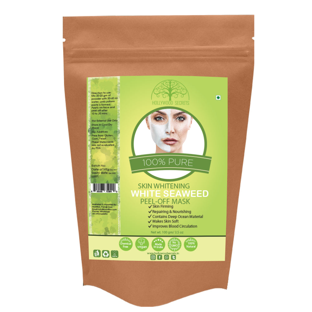 Organic White Seaweed Powder Peel Off Mask For Skin (100 Gms)