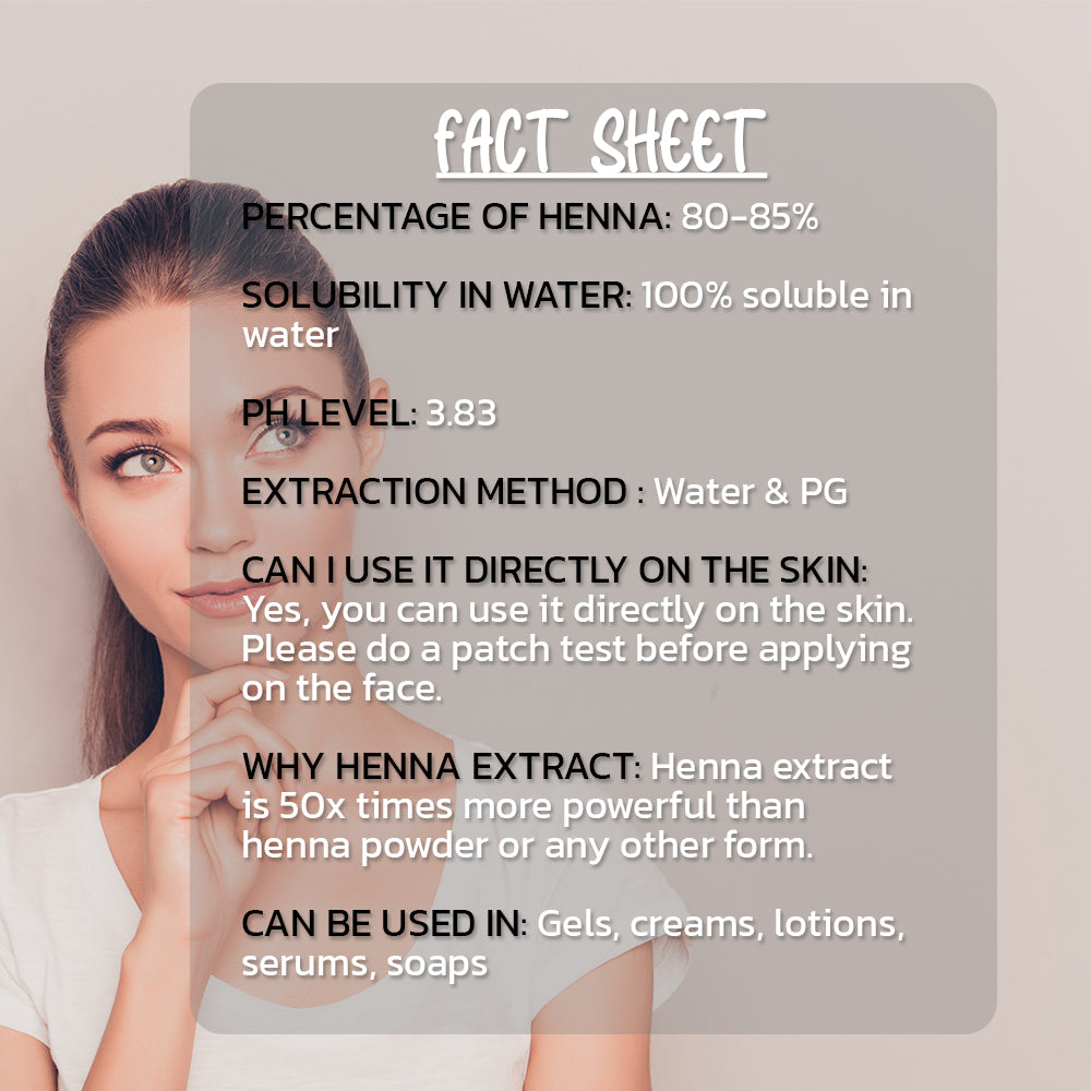 Pure 85% Heena Extract Liquid Extract 100ml Hollywood Secrets