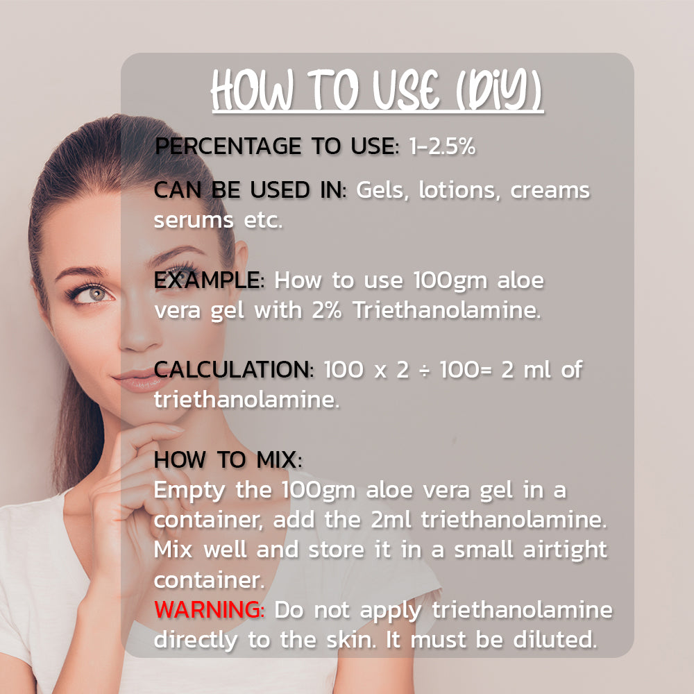 Pure Triethanolamine Liquid 100ml Hollywood Secrets