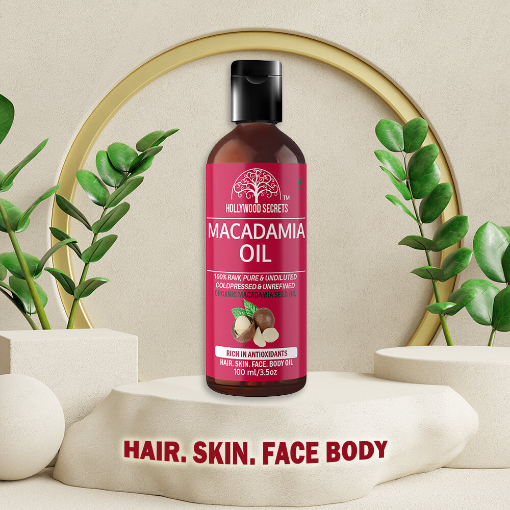 Macadamia Oil Pure Cold Pressed 100ml Hollywood Secrets