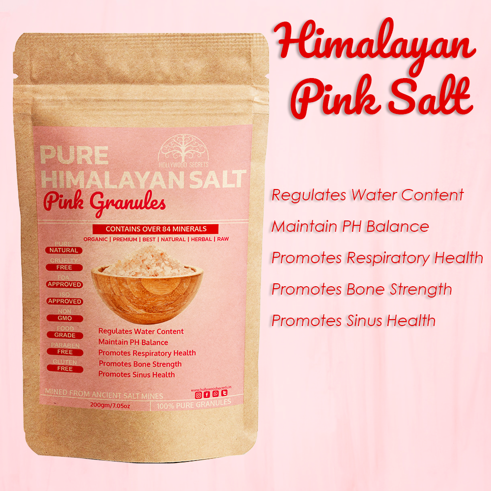 Pure Himalayan Pink Salt 100Gms Hollywood Secrets