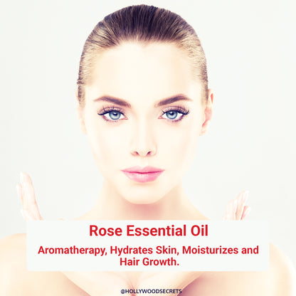 Pure Rose Essential Oil Therapeutic Grade Hollywood Secrets