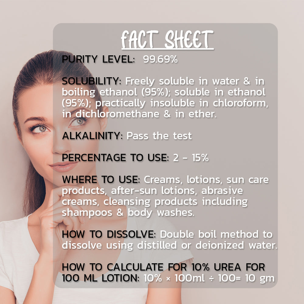 Urea Powder DIY Cosmetics 200 gm Hollywood Secrets