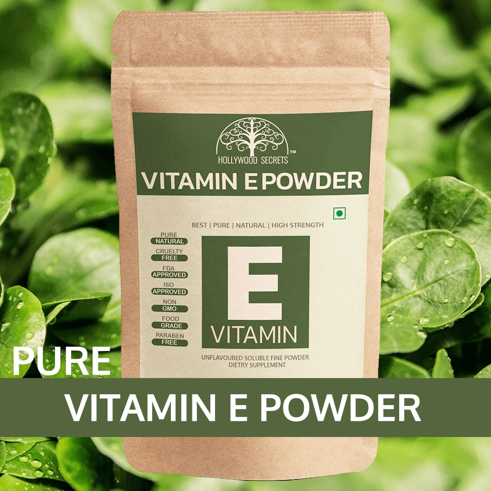 100% Pure Vitamin E Powder For Skin Hair (100 Gms) Hollywood Secrets