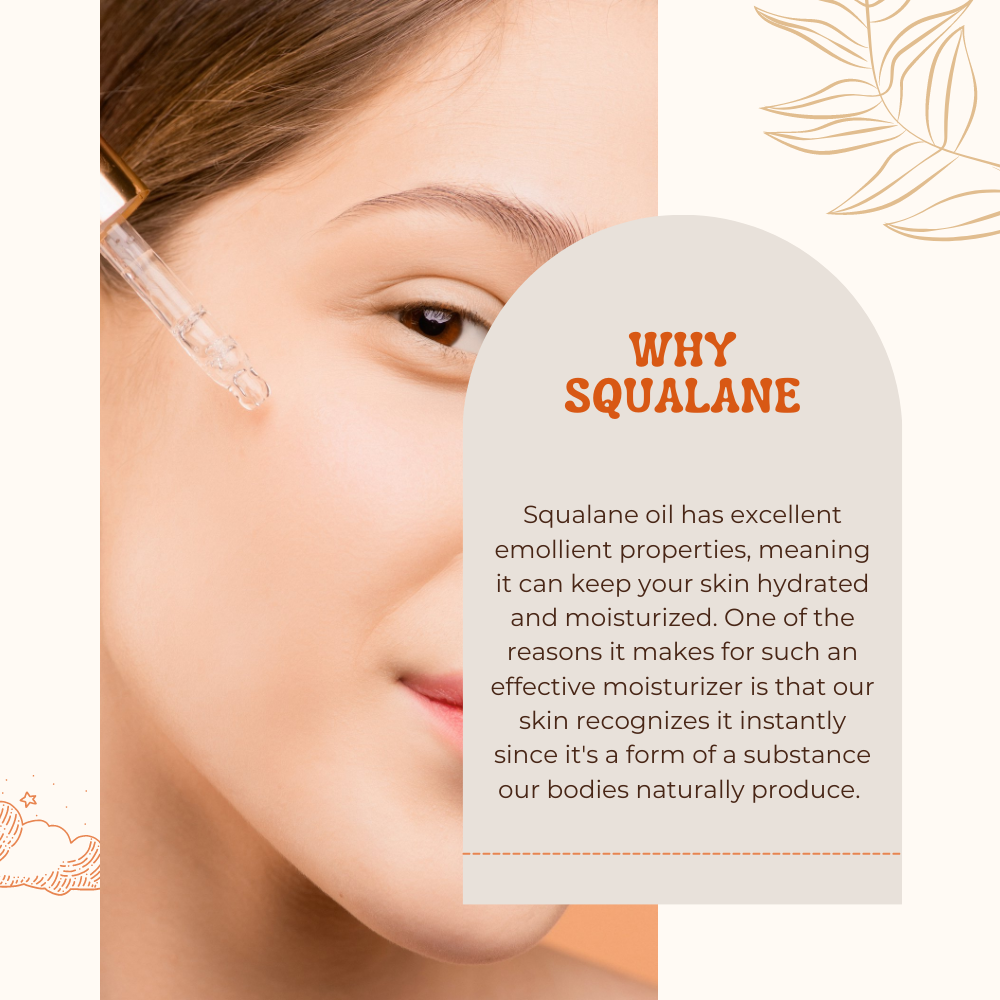 Pure 50% Squalane Sunflower Oil 30ml Hollywood Secrets