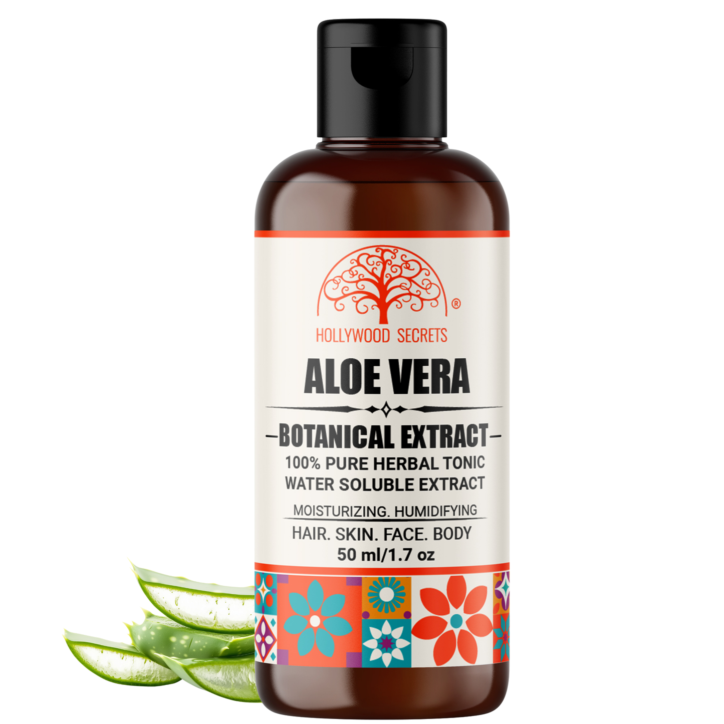 Pure 85% Aloe Vera Liquid Botanical Extract Hollywood Secrets