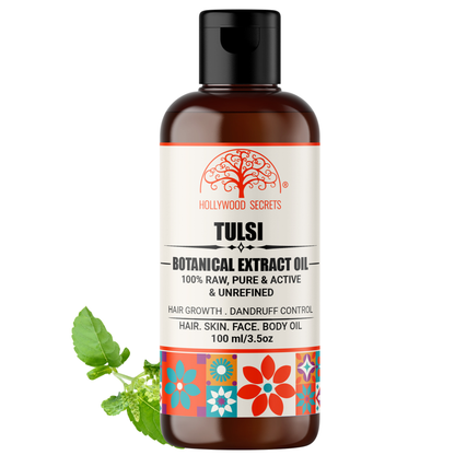 Tulsi Oil Holy Basil Pure Cold Pressed Hollywood Secrets