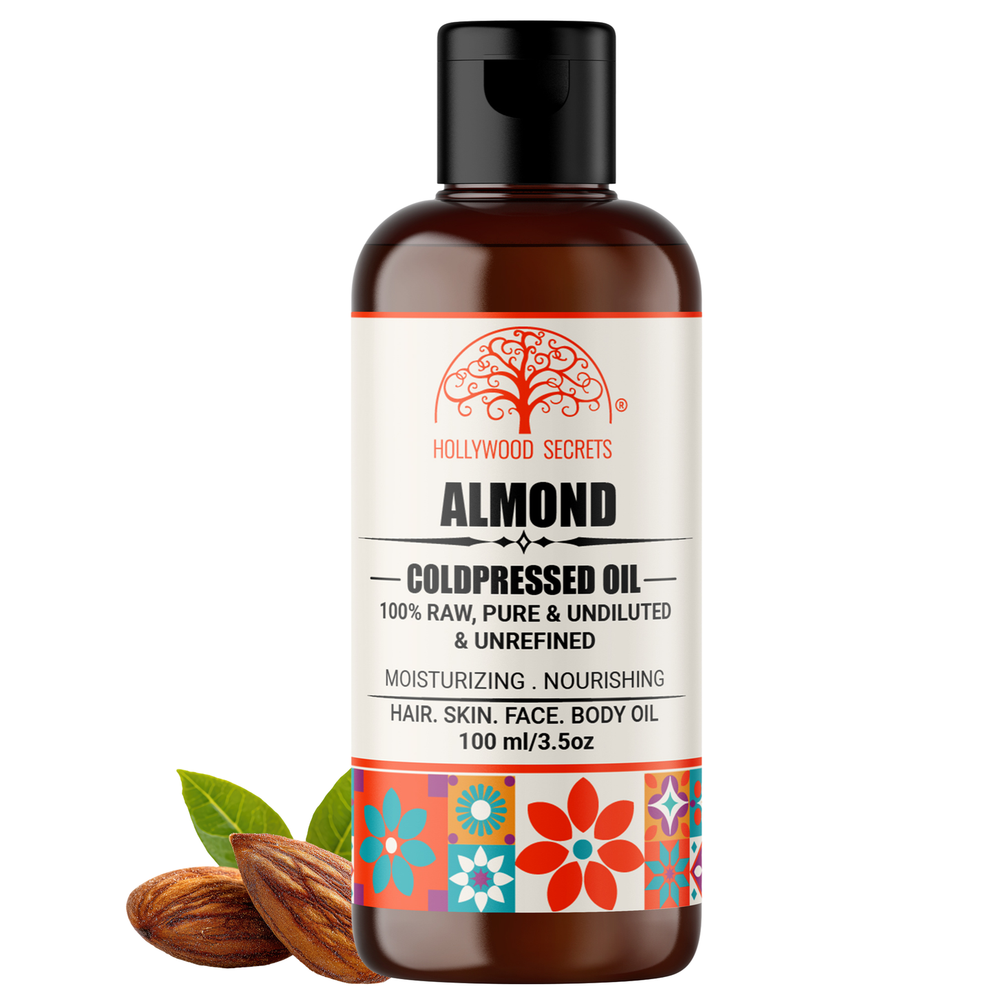 Almond Oil Pure Cold Pressed Hollywood Secrets