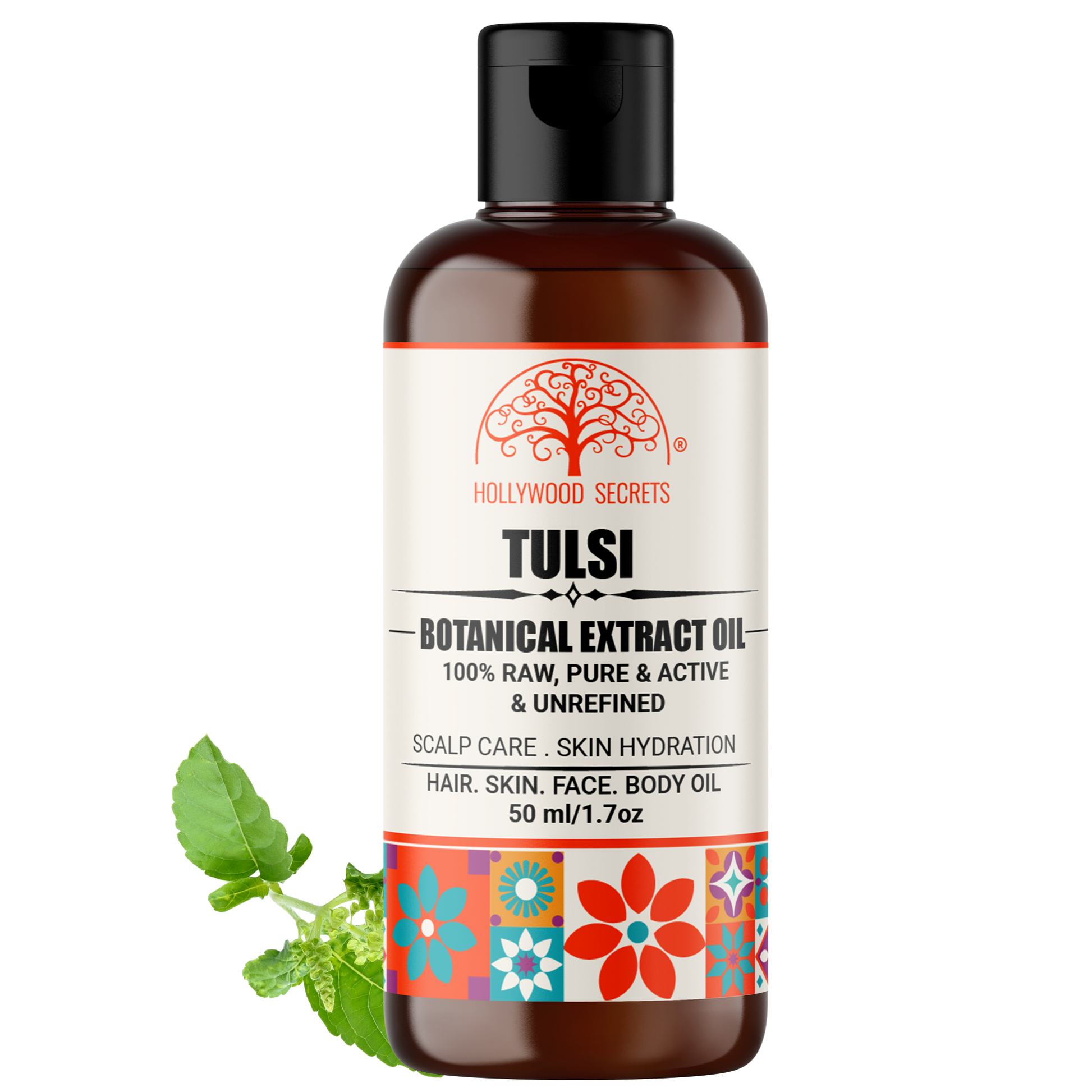 Tulsi Oil Holy Basil Pure Cold Pressed Hollywood Secrets
