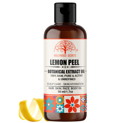 Lemon Peel Oil Pure Cold Pressed Hollywood Secrets