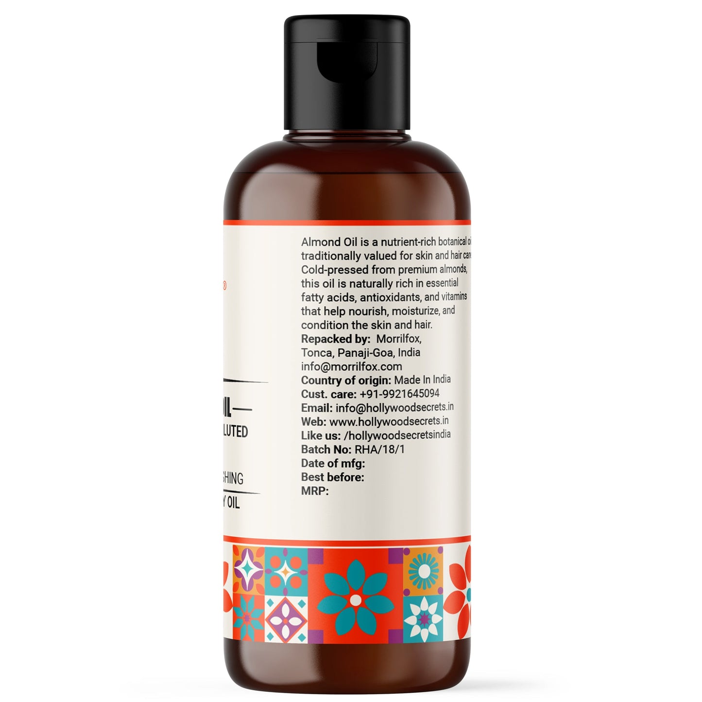 Almond Oil Pure Cold Pressed Hollywood Secrets