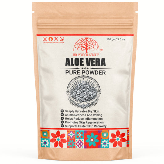 Organic Aloe Vera Leaf Powder (100 Gms) hollywoodsecrets