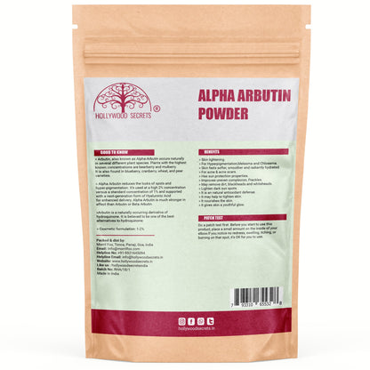 Pure Alpha Arbutin Powder 50gm Hollywood Secrets