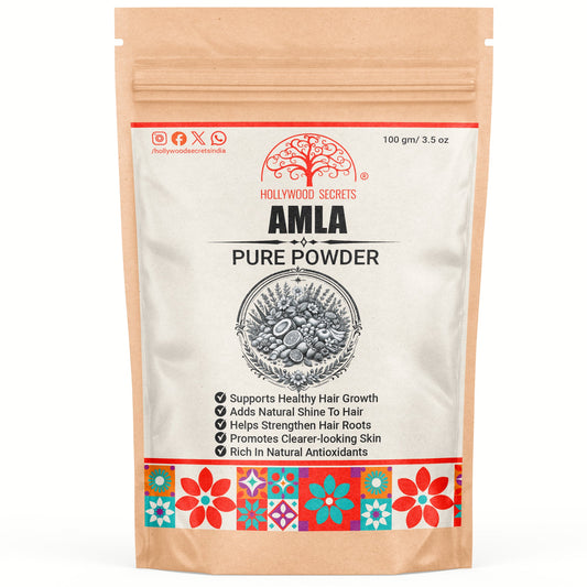 Organic Amla Powder India Gooseberry (100 Gms) Hollywood Secrets