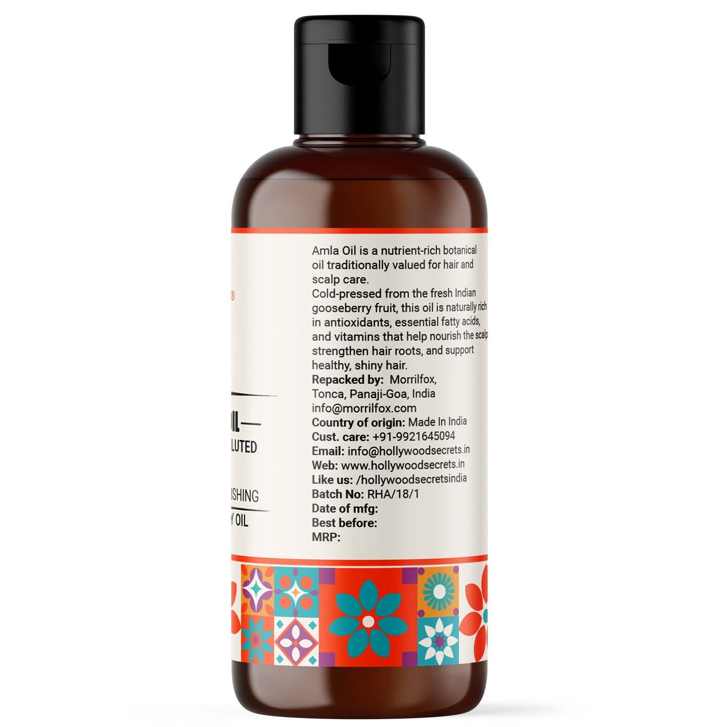 Amla Seed Oil Pure Cold Pressed Hollywood Secrets