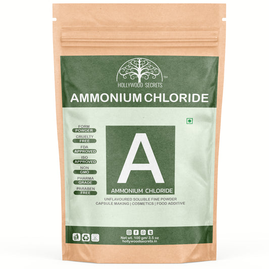Ammonium Chloride Powder 100 gm Pharma Grade Hollywood Secrets