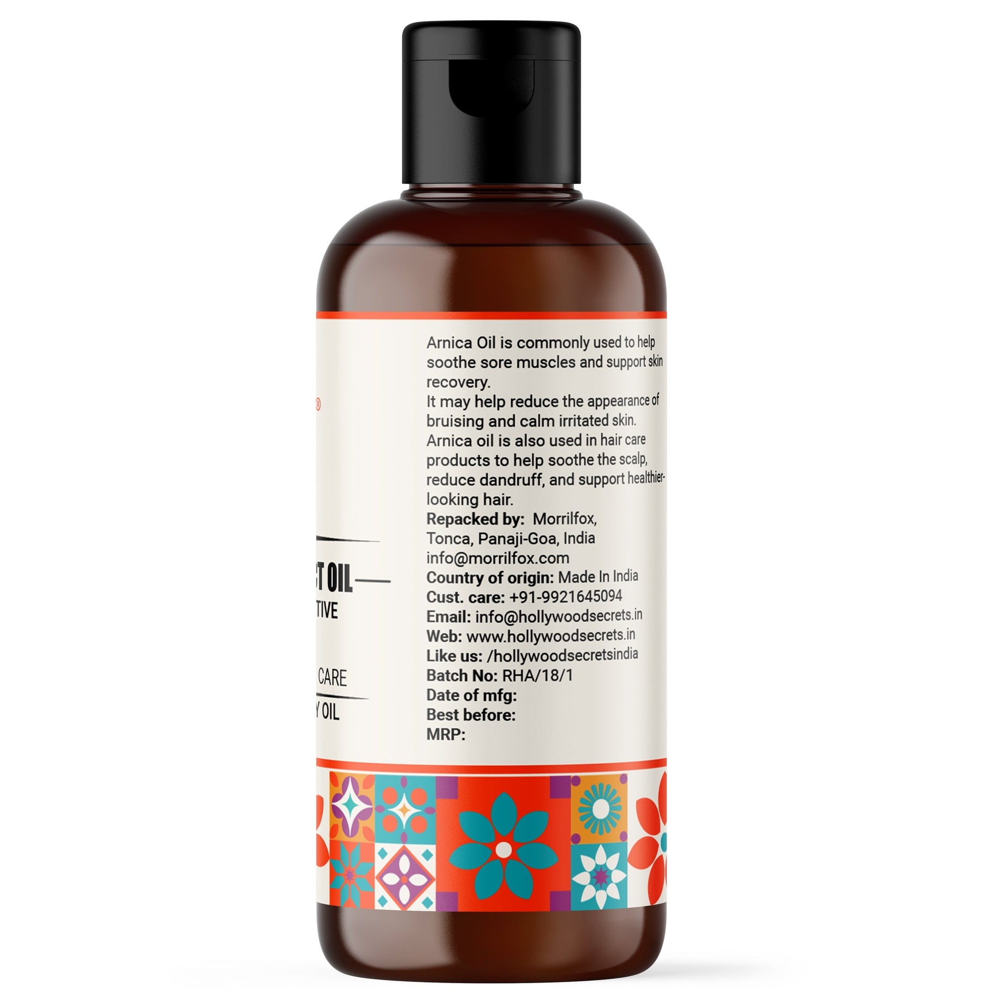 Arnica Oil Pure Cold Pressed Hollywood Secrets