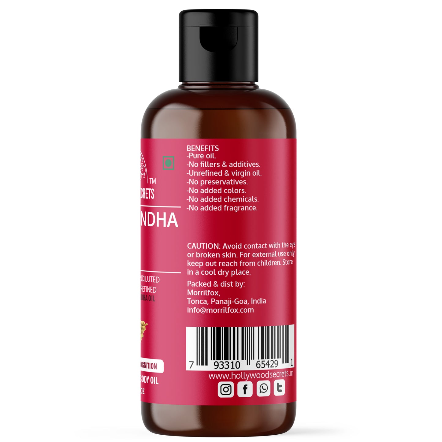 Ashwagandha Oil Pure Cold Pressed