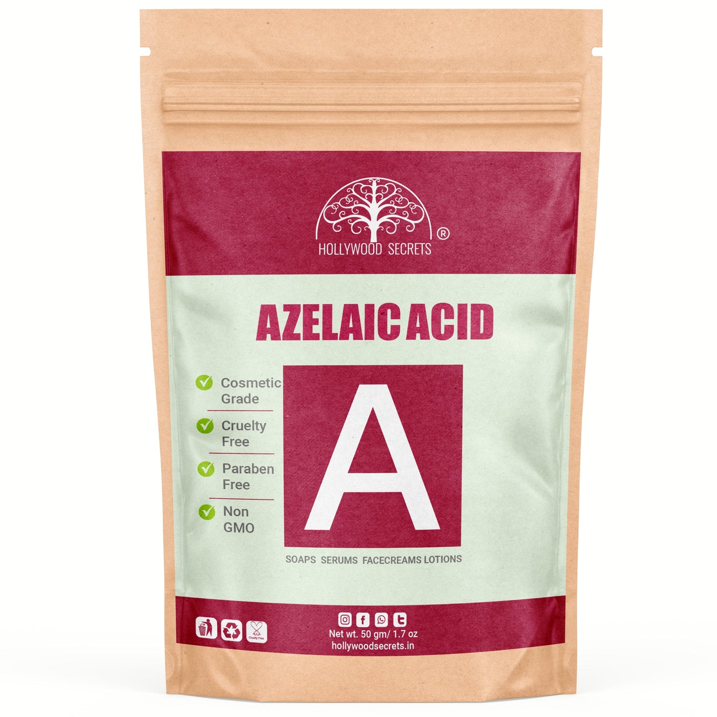 Pure Azelaic Acid 50gm Hollywood Secrets