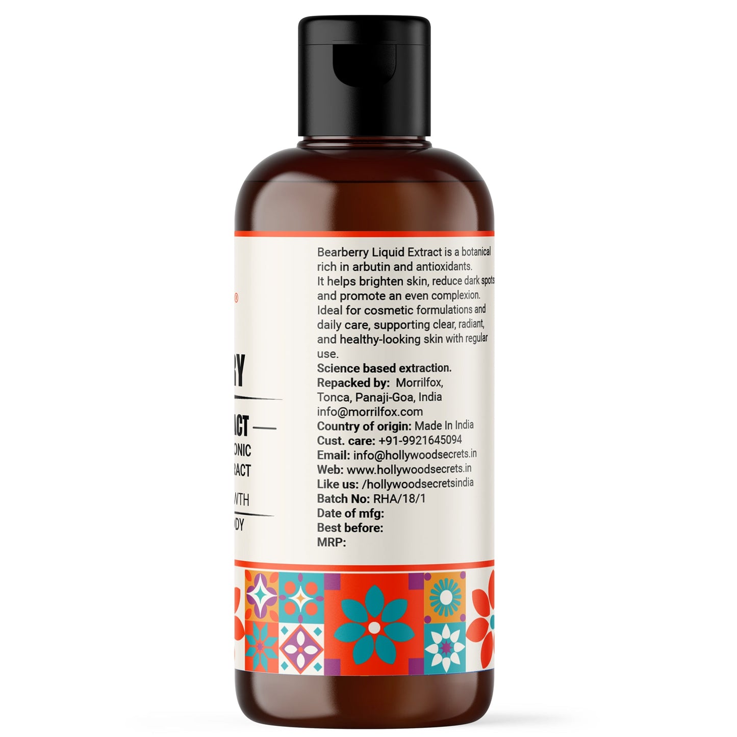 Pure 85% Bearberry Liquid Extract Hollywood Secrets
