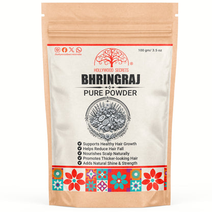 Organic Bhringraj Powder (100 Gms) hollywoodsecrets