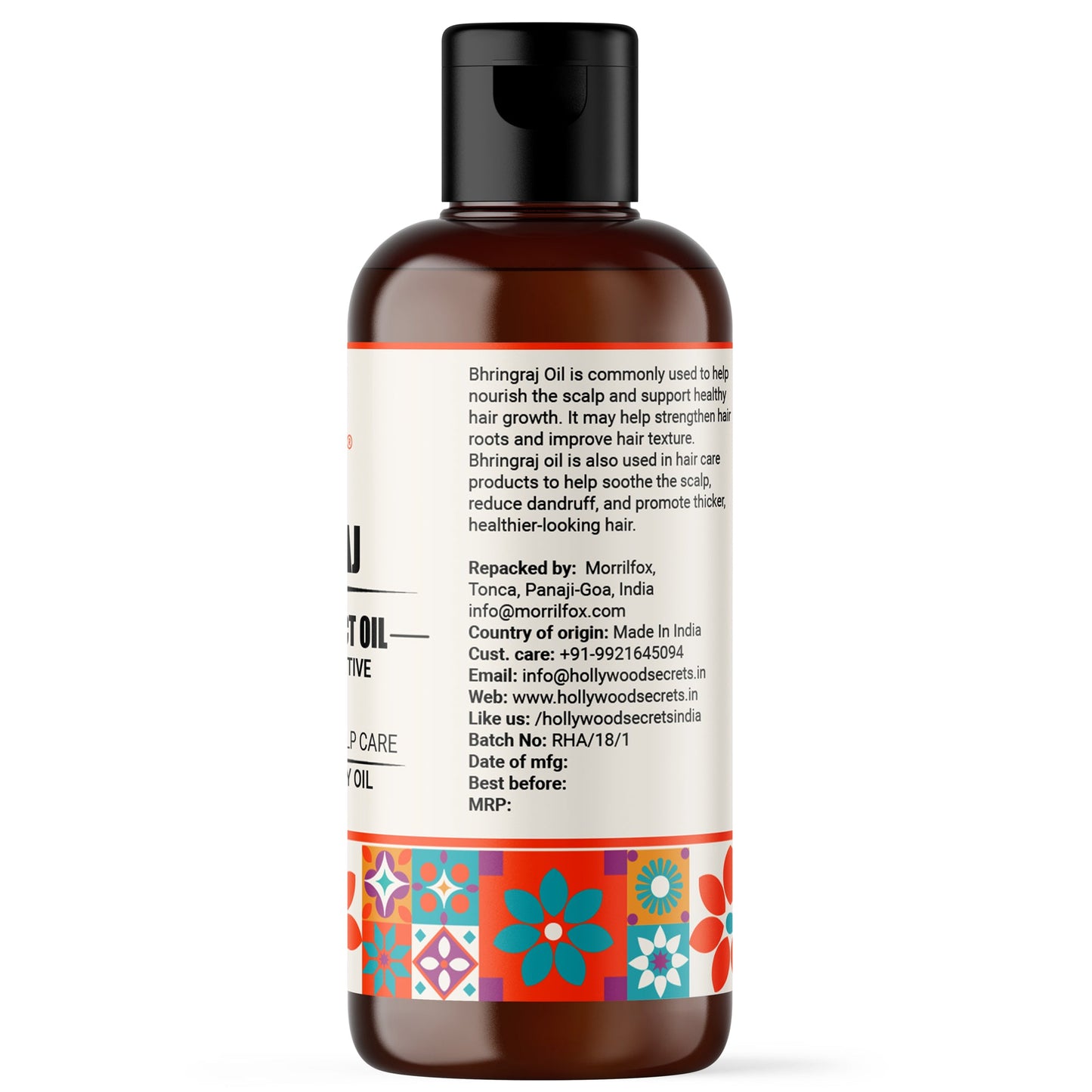 Bhringraj Oil Pure Cold Pressed Hollywood Secrets
