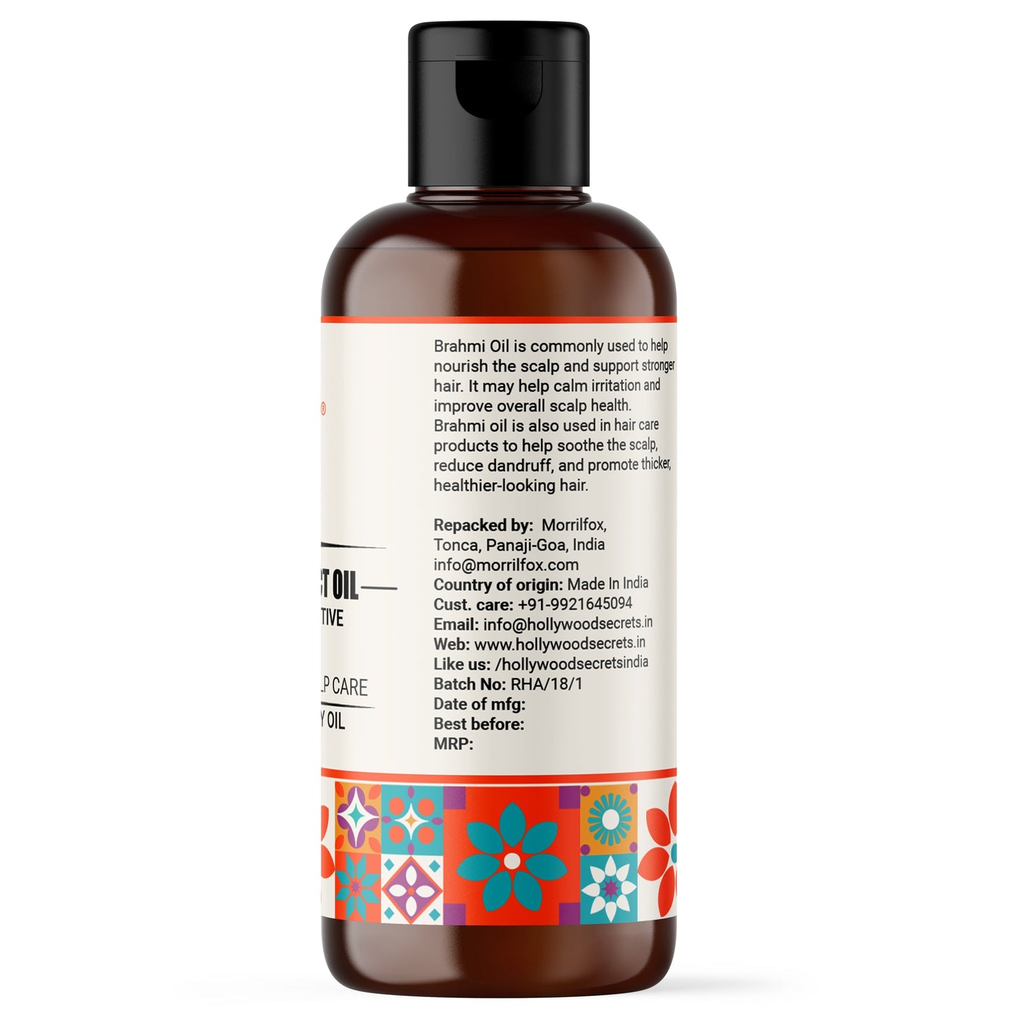 Brahmi Oil Pure Cold Pressed Hollywood Secrets
